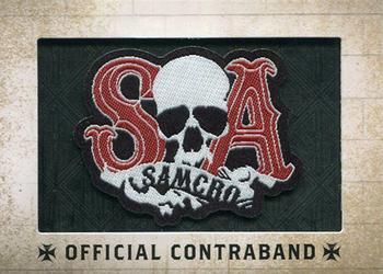 2015 Cryptozoic Sons of Anarchy Seasons 6-7 - Official Contraband Patches #RP-08 SOA SAMCRO (Red) Front
