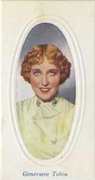 1936 Godfrey Phillips Screen Stars Embossed (Series B) #31 Genevieve Tobin Front