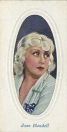 1936 Godfrey Phillips Screen Stars Embossed (Series B) #47 Joan Blondell Front