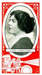 1916 Scissors Cinema Stars (Red Surround) #2 Ethel Barrymore Front