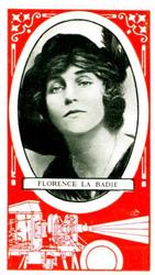 1916 Scissors Cinema Stars (Red Surround) #13 Florence LaBadie Front