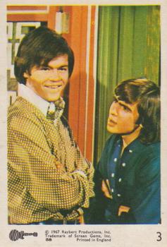 1967 A&BC The Monkees #3 Davy Jones / Mickey Dolenz Front