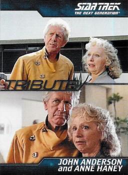 2011 Rittenhouse The Complete Star Trek: The Next Generation Series 1 - Tribute #T13 John Anderson / Anne Haney as Kevin and Rishon Uxbridge Front