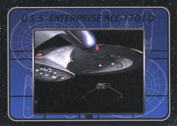 2011 Rittenhouse The Complete Star Trek: The Next Generation Series 1 - U.S.S. Enterprise NC-1701-D #E2 (facing Bird-of-Prey) Front