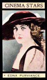 1924 W. Sandorides & Co. Cinema Stars #18 Edna Purviance Front