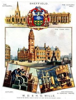 1929 Wills's Cities of Britain #11 Sheffield Front