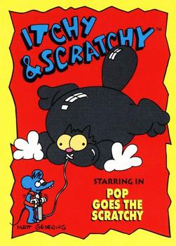 1994 SkyBox The Simpsons Series II - Itchy & Scratchy #I2 Pop Goes the Scratchy Front