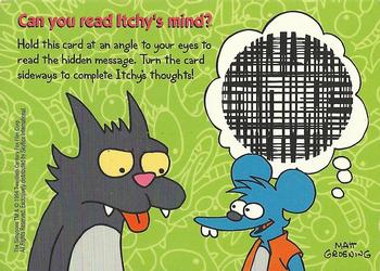 1994 SkyBox The Simpsons Series II - Itchy & Scratchy #I12 Can You Read Itchy's Mind? Front
