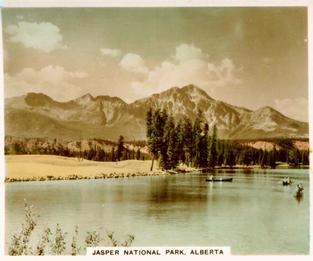 1940 R. & J. Hill Views of Interest Canada #3 Jasper National Park, Alberta Front