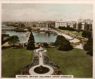 1940 R. & J. Hill Views of Interest Canada #4 Victoria, British Columbia, Inner Harbour Front