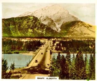 1940 R. & J. Hill Views of Interest Canada #7 Banff, Alberta Front
