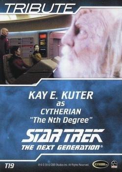 2012 Rittenhouse The Complete Star Trek: The Next Generation Series 2 - Tribute #T19 Kay E. Kuter as Cytherian Back