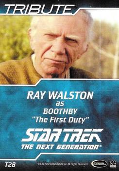 2012 Rittenhouse The Complete Star Trek: The Next Generation Series 2 - Tribute #T28 Ray Walston as Boothby Back