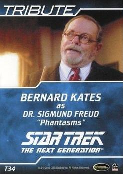 2012 Rittenhouse The Complete Star Trek: The Next Generation Series 2 - Tribute #T34 Bernard Kates as Dr. Sigmund Freud Back