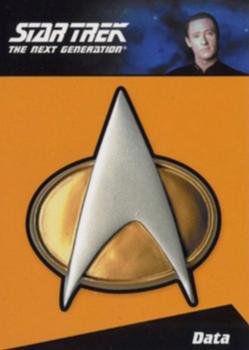 2012 Rittenhouse The Complete Star Trek: The Next Generation Series 2 - Communicator Pin Cards #CP2 Brent Spiner / Lt. Commander Data Front