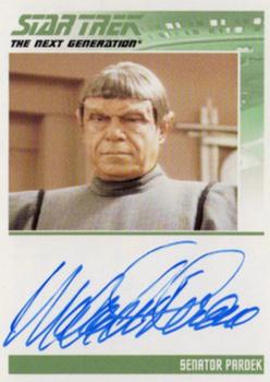 2012 Rittenhouse The Complete Star Trek: The Next Generation Series 2 - Autographs #NNO Malachi Throne Front