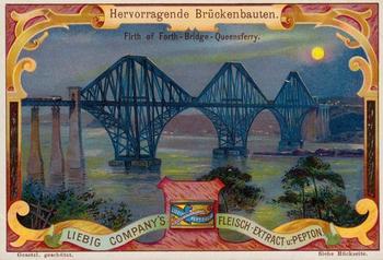 1899 Liebig Hervorragende Brückenbauten (Well Known Bridges) (German Text) (F601, S600) #NNO Forth Bridge Front