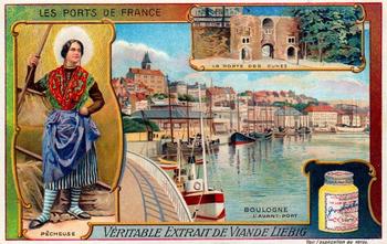 1912 Liebig Les Ports de France (French Ports) (French Text) (F1057, S1058) #NNO Boulogne Front