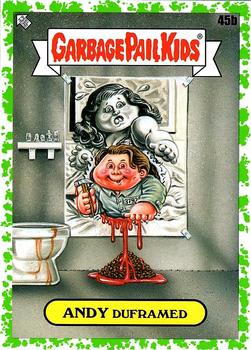 2022 Topps Garbage Pail Kids: Book Worms - Booger Green #45b Andy Duframed Front