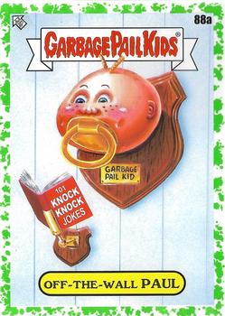 2022 Topps Garbage Pail Kids: Book Worms - Booger Green #88a Off-The-Wall Paul Front