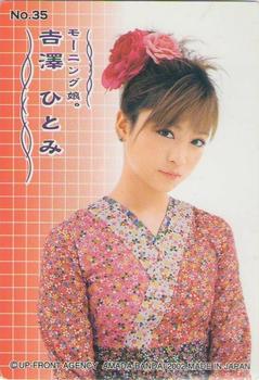 2002 Amada/Bandai Morning Musume (モーニング娘) 2002 I #35 Hitomi Yoshizawa Back