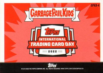 2022 Topps Garbage Pail Kids International Trading Card Day #GPKB-4 Angry Ahab Back