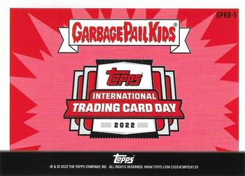2022 Topps Garbage Pail Kids International Trading Card Day #GPKB-5 Abner Underpants Back