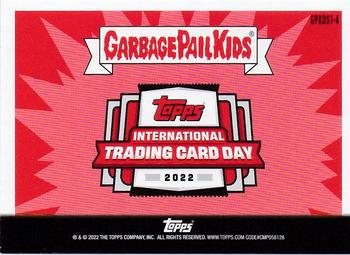 2022 Topps Garbage Pail Kids International Trading Card Day #GPKOS1-4 Dead Ted Back