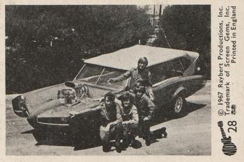 1967 A&BC The Monkees (Black & White) #28 The Monkees and the Monkeemobile Front