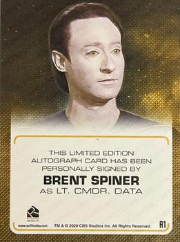 2022 Rittenhouse Star Trek The Next Generation Archives & Inscriptions - Autographed Inscriptions #A1 Brent Spiner Back