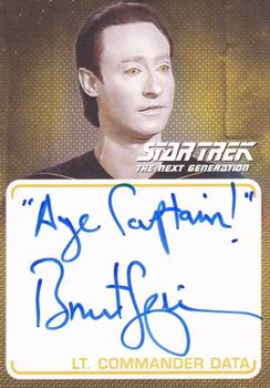 2022 Rittenhouse Star Trek The Next Generation Archives & Inscriptions - Autographed Inscriptions #A1 Brent Spiner Front