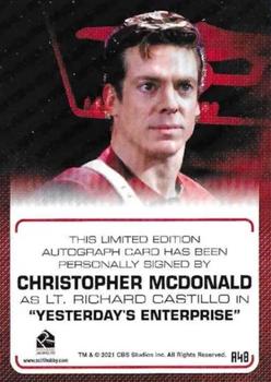 2022 Rittenhouse Star Trek The Next Generation Archives & Inscriptions - Autographed Inscriptions #A48 Christopher McDonald Back