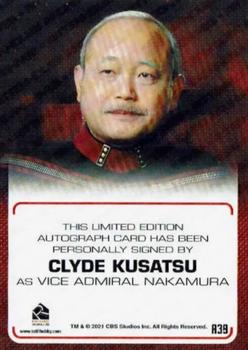 2022 Rittenhouse Star Trek The Next Generation Archives & Inscriptions - Autographed Inscriptions #A39 Clyde Kusatsu Back