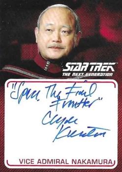 2022 Rittenhouse Star Trek The Next Generation Archives & Inscriptions - Autographed Inscriptions #A39 Clyde Kusatsu Front