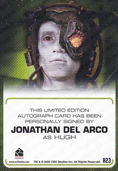 2022 Rittenhouse Star Trek The Next Generation Archives & Inscriptions - Autographed Inscriptions #A23 Jonathan Del Arco Back