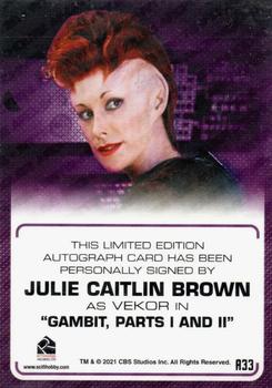 2022 Rittenhouse Star Trek The Next Generation Archives & Inscriptions - Autographed Inscriptions #A33 Julie Caitlin Brown Back
