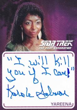 2022 Rittenhouse Star Trek The Next Generation Archives & Inscriptions - Autographed Inscriptions #A36 Karole Selmon Front