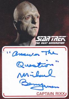 2022 Rittenhouse Star Trek The Next Generation Archives & Inscriptions - Autographed Inscriptions #A27 Michael Berryman Front