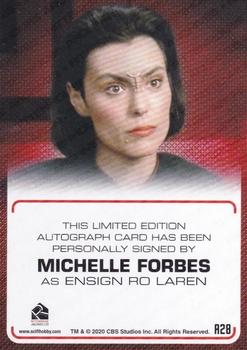 2022 Rittenhouse Star Trek The Next Generation Archives & Inscriptions - Autographed Inscriptions #A28 Michelle Forbes Back