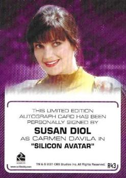 2022 Rittenhouse Star Trek The Next Generation Archives & Inscriptions - Autographed Inscriptions #A43 Susan Diol Back