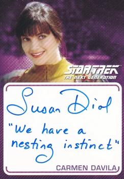 2022 Rittenhouse Star Trek The Next Generation Archives & Inscriptions - Autographed Inscriptions #A43 Susan Diol Front