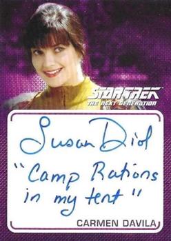 2022 Rittenhouse Star Trek The Next Generation Archives & Inscriptions - Autographed Inscriptions #A43 Susan Diol Front