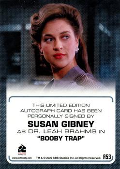 2022 Rittenhouse Star Trek The Next Generation Archives & Inscriptions - Autographed Inscriptions #A53 Susan Gibney Back