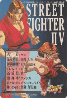 1995 Bandai Street Fighter II V #2 Ken Back