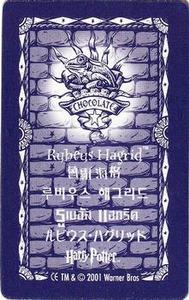 2001 Warner Bros. Harry Potter 3D Lenticular Cards #NNO Rubeus Hagrid Back