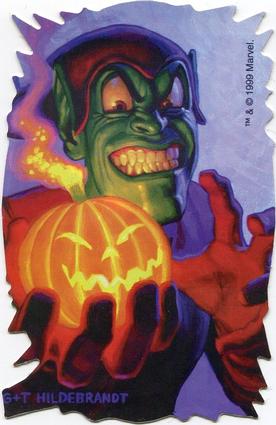 1999 A&A Global Marvel Vending Stickers #NNO Green Goblin Front