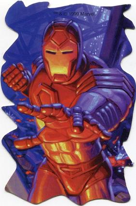 1999 A&A Global Marvel Vending Stickers #NNO Iron Man Front