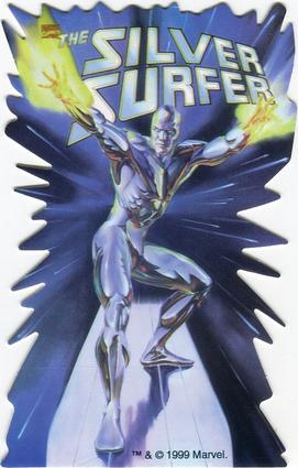 1999 A&A Global Marvel Vending Stickers #NNO Silver Surfer Front