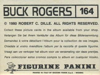 1980 Panini Buck Rogers Stickers #164 Sticker 164 Back