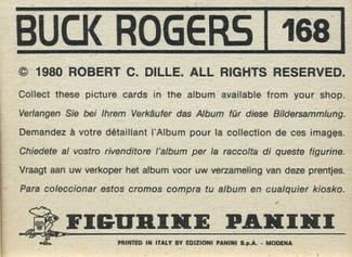 1980 Panini Buck Rogers Stickers #168 Sticker 168 Back